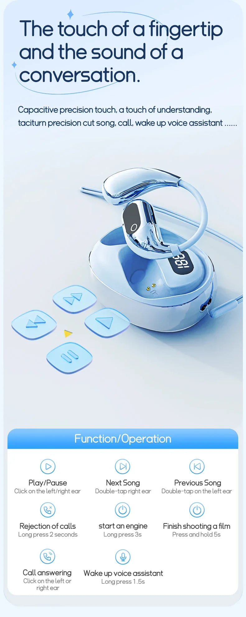 Ai Two-Way Real time Translators Earphone 144 Languages