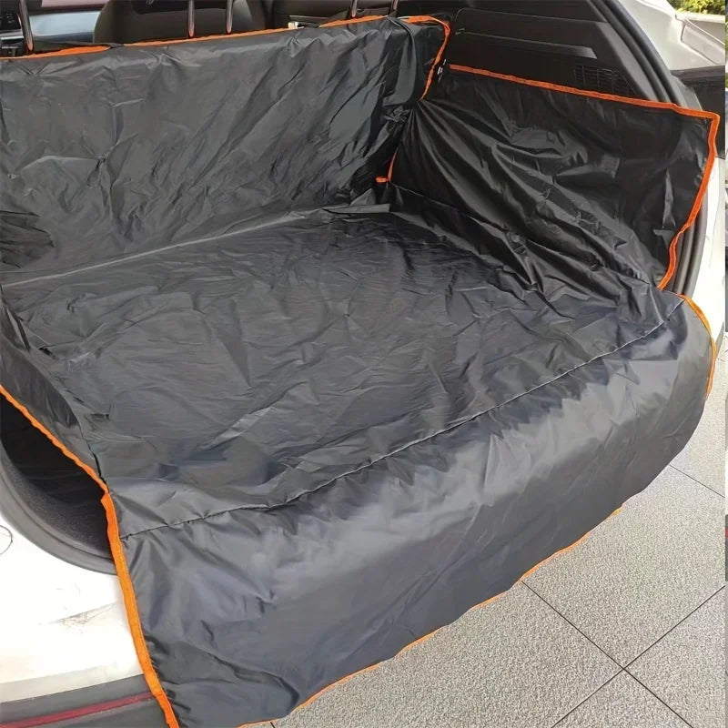 Pet's Car Rear Seat Cover Anti-Scratch Cushion Mat Waterproof Cargo Liner Protector Pad For Camping Trip