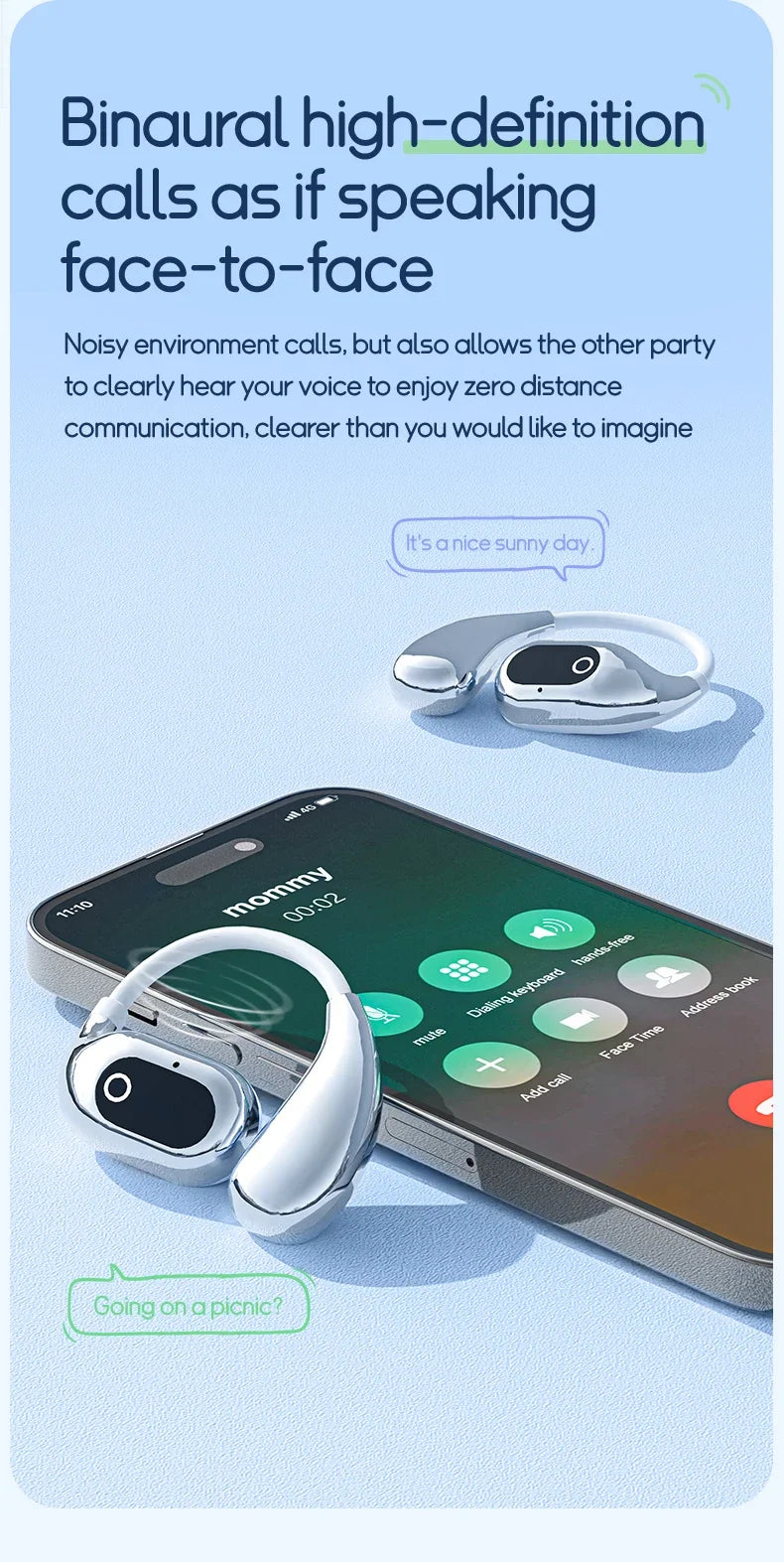 Ai Two-Way Real time Translators Earphone 144 Languages