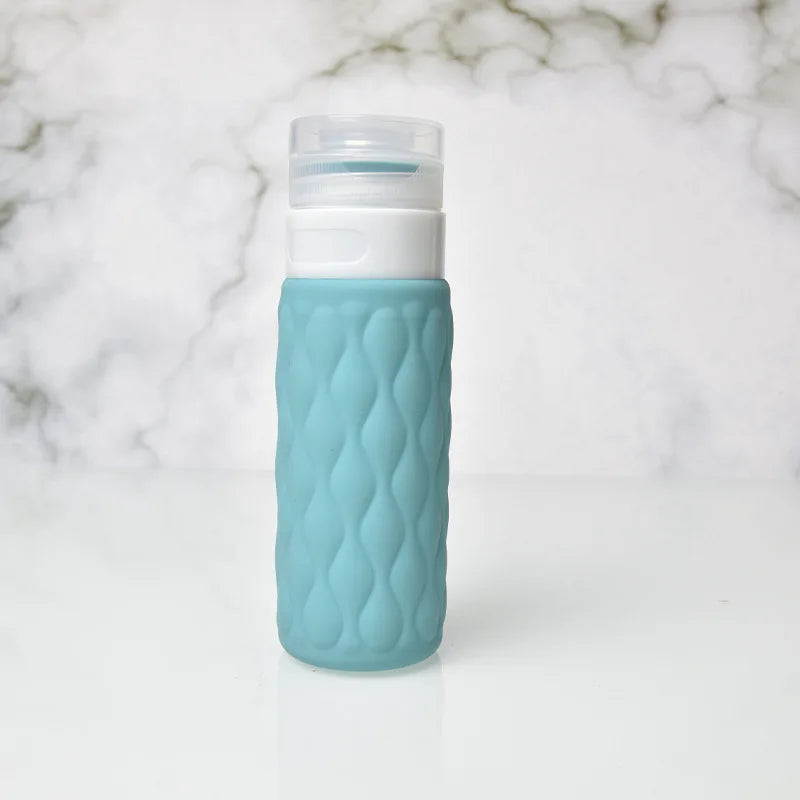 4pcs 100ml Soft Silicone Squeezed Empty Bottle Set Travel Refillable Portable Sub-bottling Tool Liquid Container Spray Lotion