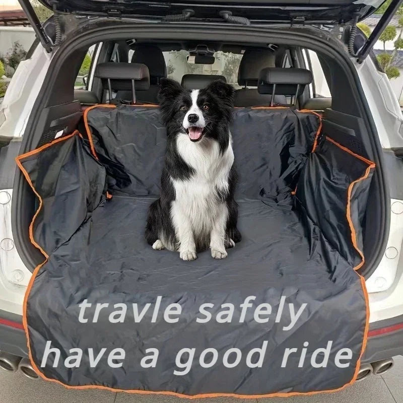Pet's Car Rear Seat Cover Anti-Scratch Cushion Mat Waterproof Cargo Liner Protector Pad For Camping Trip