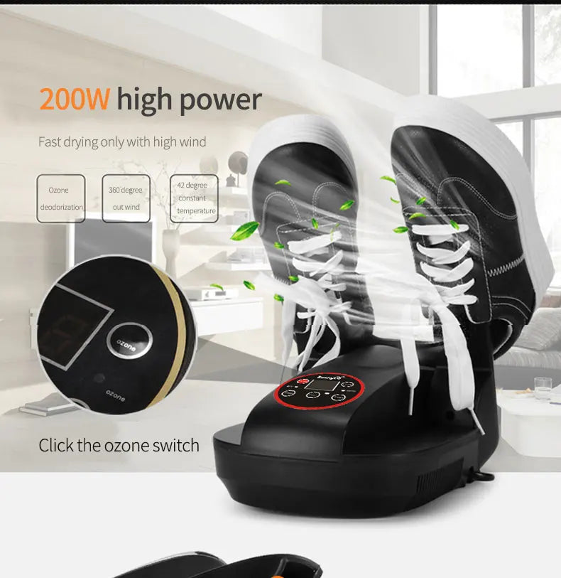saengQ Intelligent Electric Shoes Dryer Sterilization Anion Ozone Sanitiser Telescopic Adjustable Deodorization Drying Machine