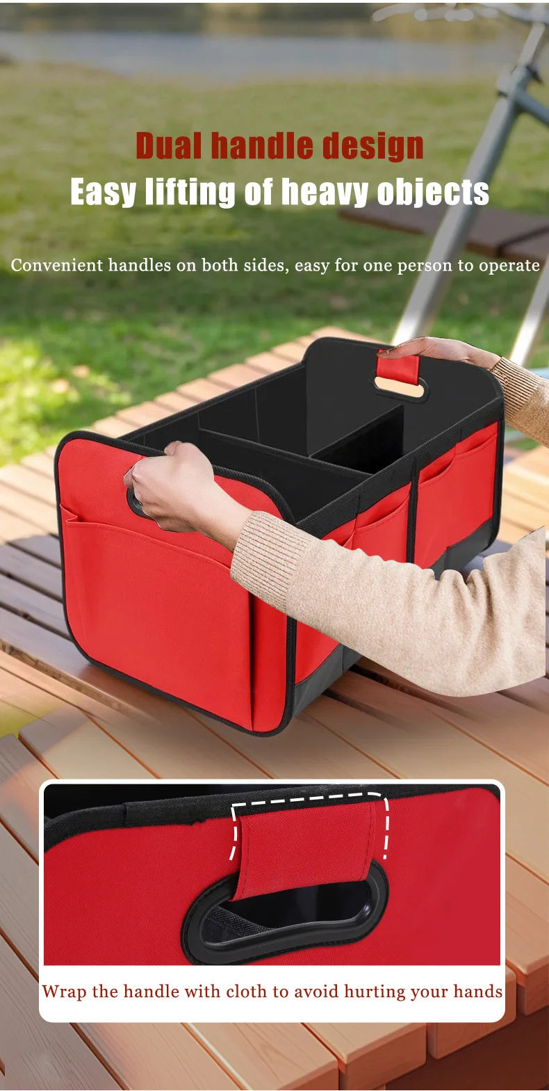 Car Travel Organizer Box Auto Trunk Foldable Storage Bag For Leading Ideal Auto L8 L9 For BMW X2 X3 XM i3 i4 i5 For Audi A3 Q5