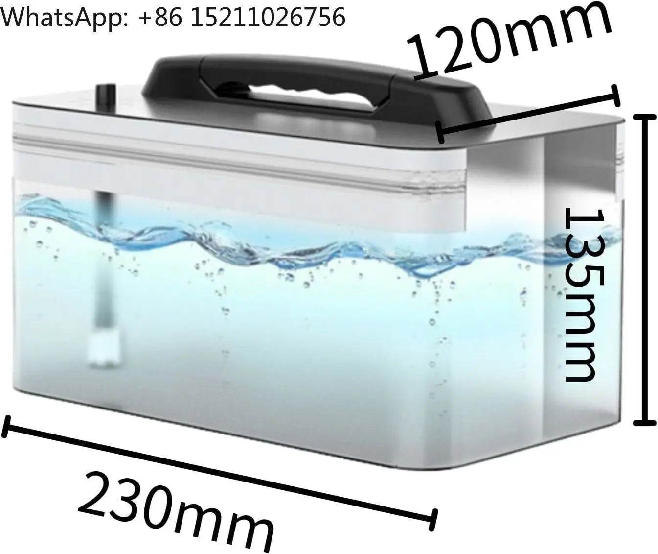 Portable Bidet Sprayer Kit with 2.3L Water Tank – Rechargeable, Travel Friendly, Foldable Design – Personal Hygiene Cleaner, Baby & Elderly – Electric Toilet Washer
