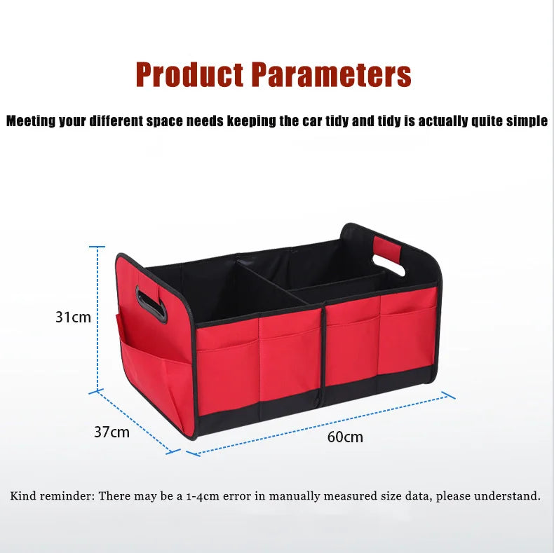 Car Travel Organizer Box Auto Trunk Foldable Storage Bag For Leading Ideal Auto L8 L9 For BMW X2 X3 XM i3 i4 i5 For Audi A3 Q5