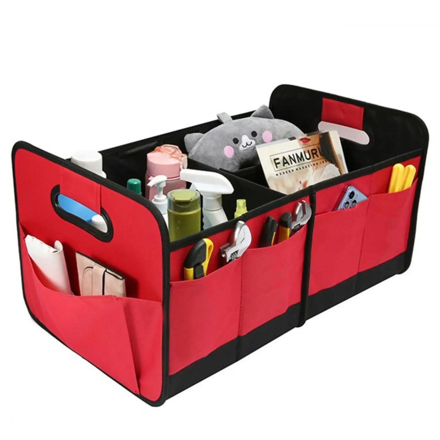 Car Travel Organizer Box Auto Trunk Foldable Storage Bag For Leading Ideal Auto L8 L9 For BMW X2 X3 XM i3 i4 i5 For Audi A3 Q5