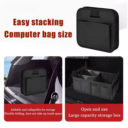 Car Travel Organizer Box Auto Trunk Foldable Storage Bag For Leading Ideal Auto L8 L9 For BMW X2 X3 XM i3 i4 i5 For Audi A3 Q5