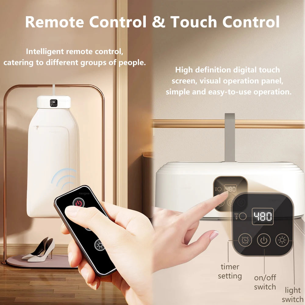 Electric Clothing Dryer Portable UV Ultraviolet Clothes Dryer For Home With Remote Control Foldable Cloth Laundry Dryer 220/110V